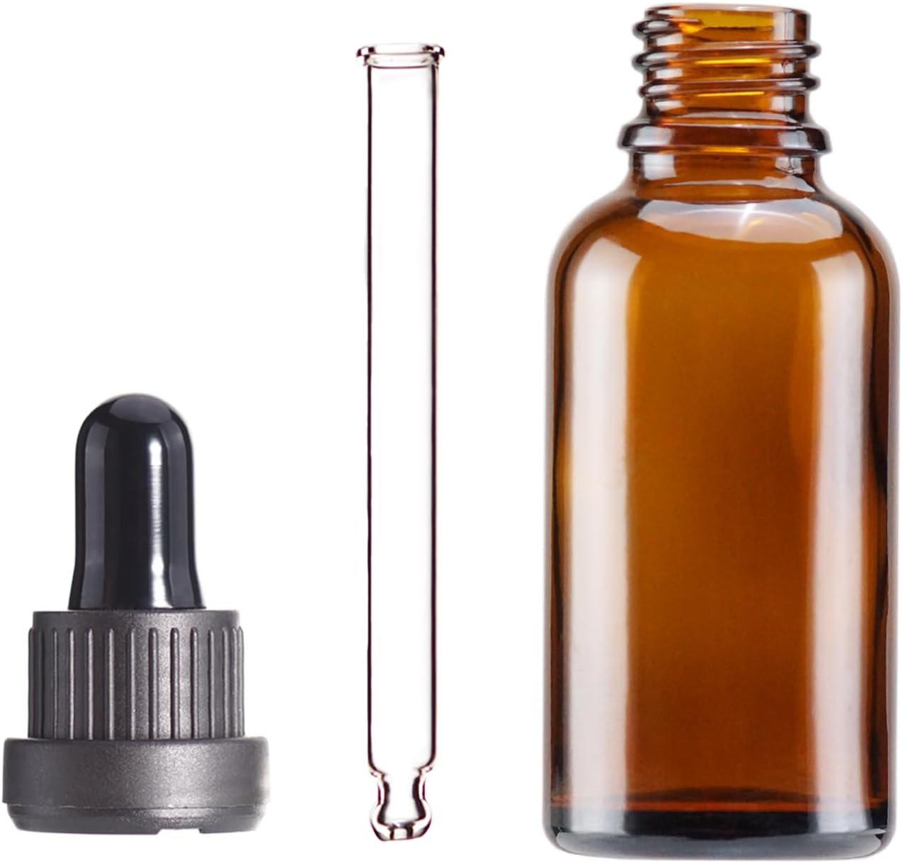Frasco Cuentagotas Cristal Ámbar 100ml | Reutilizable para Aceites Esenciales, Cosmética, Aromaterapia, Laboratorio