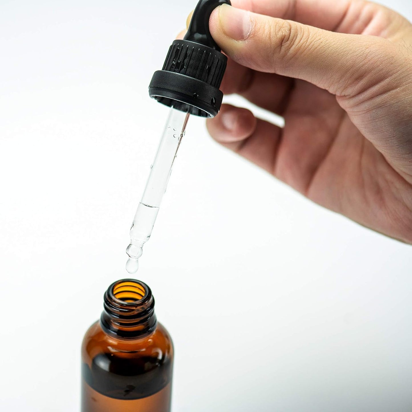 Frasco Cuentagotas Cristal Ámbar 100ml | Reutilizable para Aceites Esenciales, Cosmética, Aromaterapia, Laboratorio
