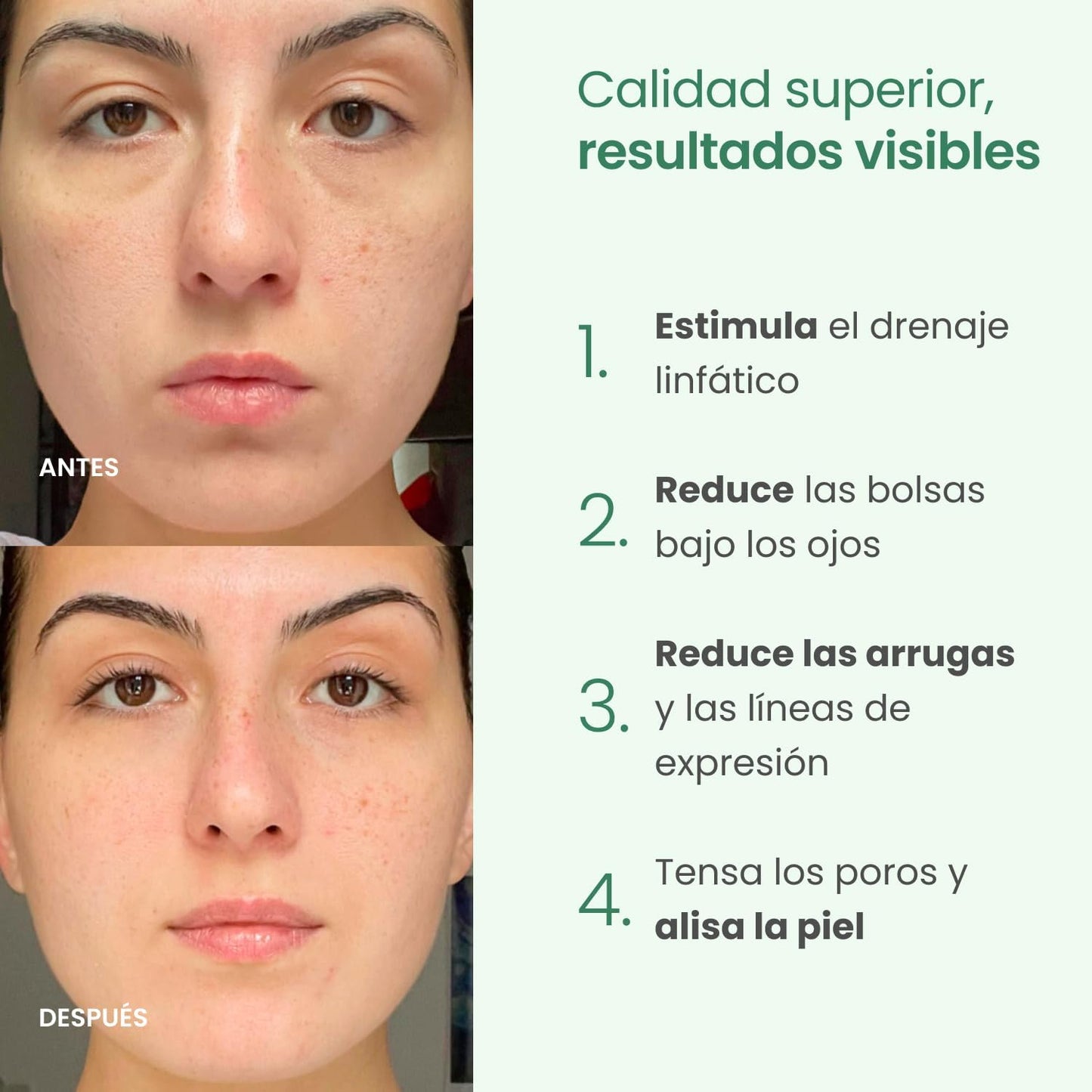 Rodillo Facial y Gua Sha de Jade | Masajeador Antiarrugas para Tonificar la Piel y Activar la Energía
