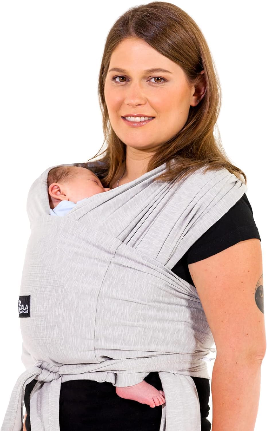 Koala Babycare | Bufanda Portabebés Ajustable Unisex | Ergonómica hasta 9 kg – Color Gris