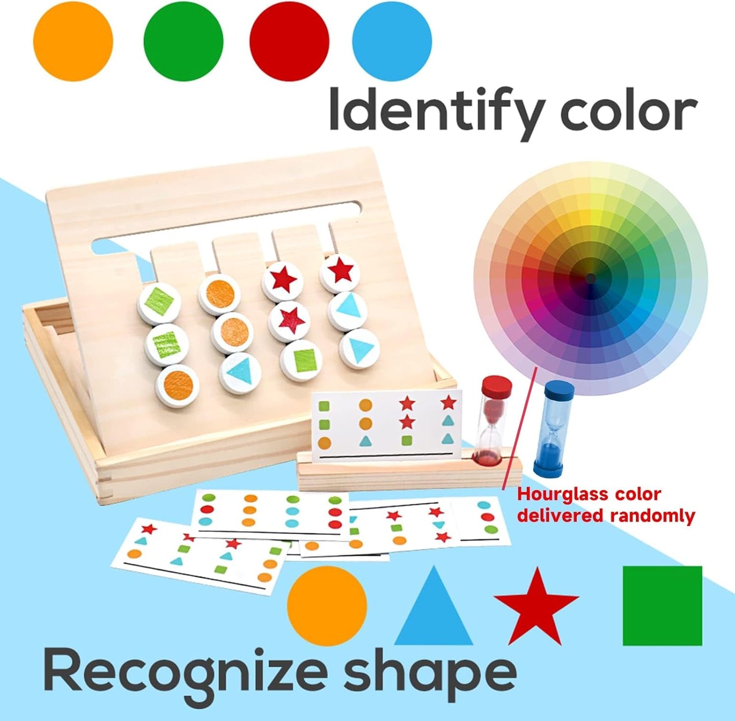 Juego Montessori de Madera con Tarjetas | Puzzle Educativo para Niños 3-6 Años | Juegos sin Pantallas