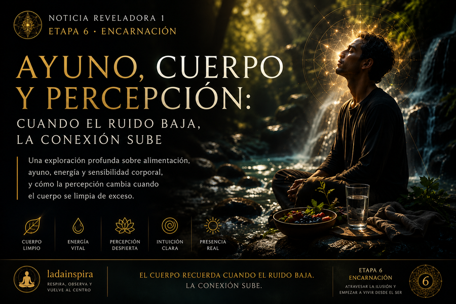 Ayuno, cuerpo y percepción: cuando el ruido baja, la conexión sube  | Etapa 6 Encarnación