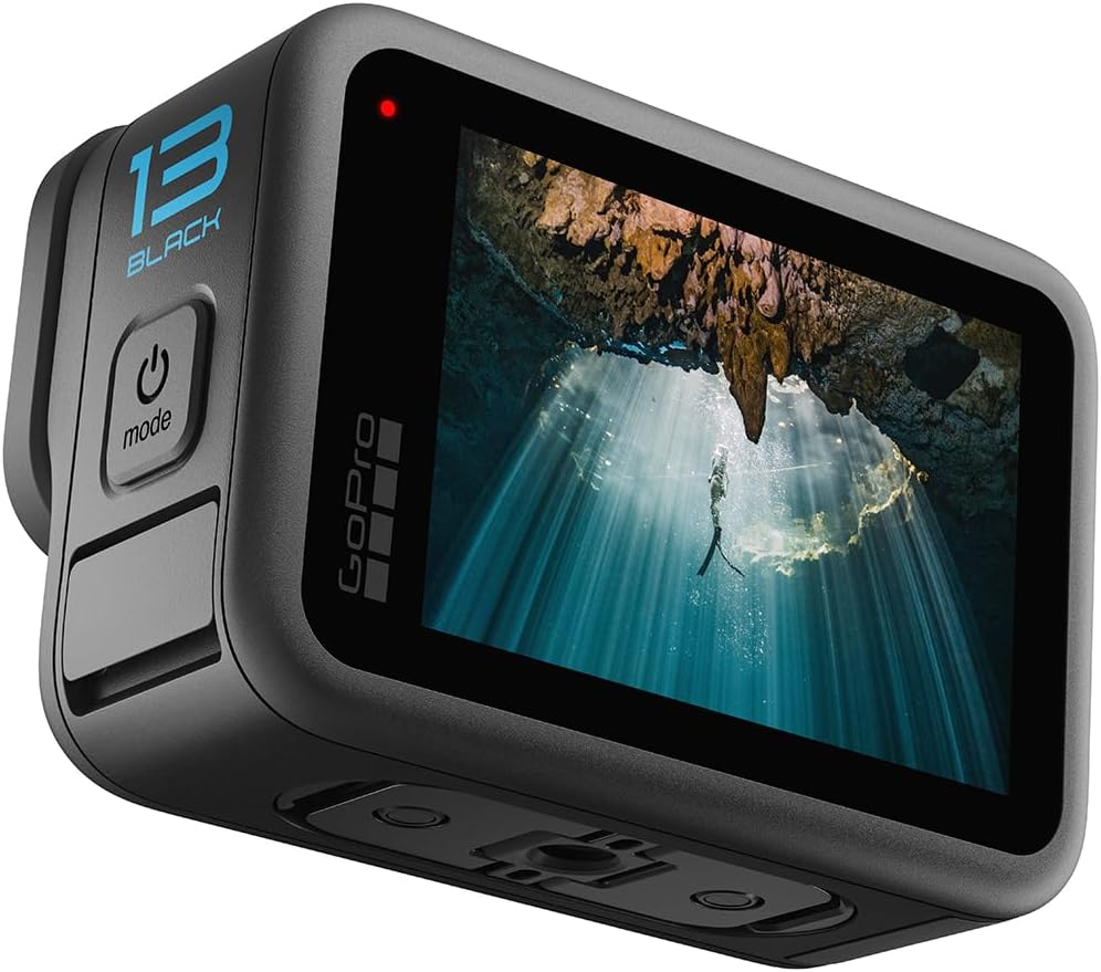 GoPro HERO13 Black - Cámara de acción Resistente al Agua con vídeo 5.3K60, fotografía de 27 MP + compatibilidad con Lentes Serie HB