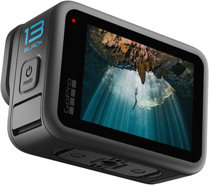GoPro HERO13 Black - Cámara de acción Resistente al Agua con vídeo 5.3K60, fotografía de 27 MP + compatibilidad con Lentes Serie HB