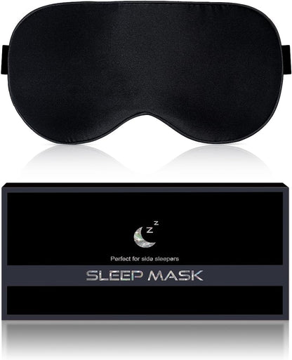 Máscara de seda natural para dormir – descanso profundo y confortable.