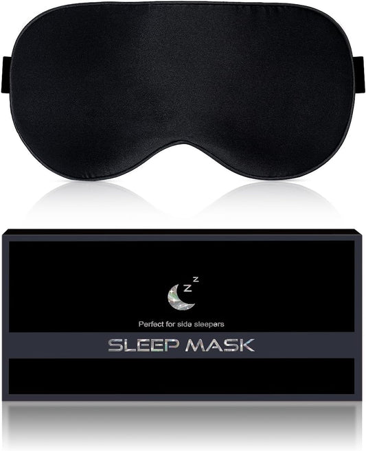 Máscara de seda natural para dormir – descanso profundo y confortable.