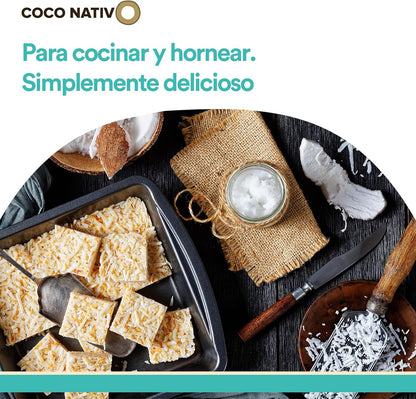 Aceite de coco virgen ecológico sin refinar | Puro y natural