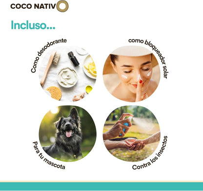 Aceite de coco virgen ecológico sin refinar | Puro y natural