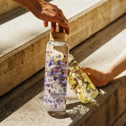 Botella Agua Vidrio 600ml | Para Niños | Borosilicato Sin BPA | Hermética y Segura