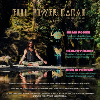 Full Power Cacao ceremonial grado ritual, cacao ancestral para ceremonias y meditación

