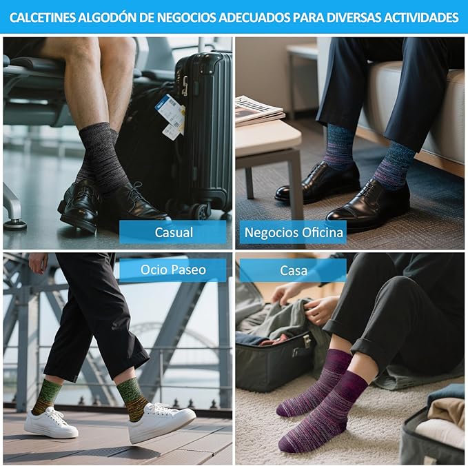 Calcetines Multi  sin costuras | Transpirables, suaves y cómodos