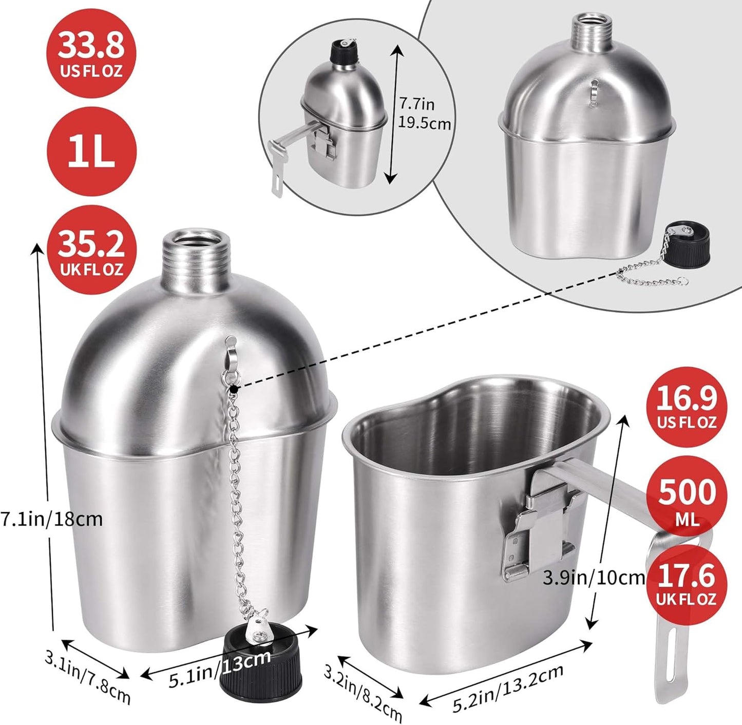 Cantimplora Acero Inoxidable