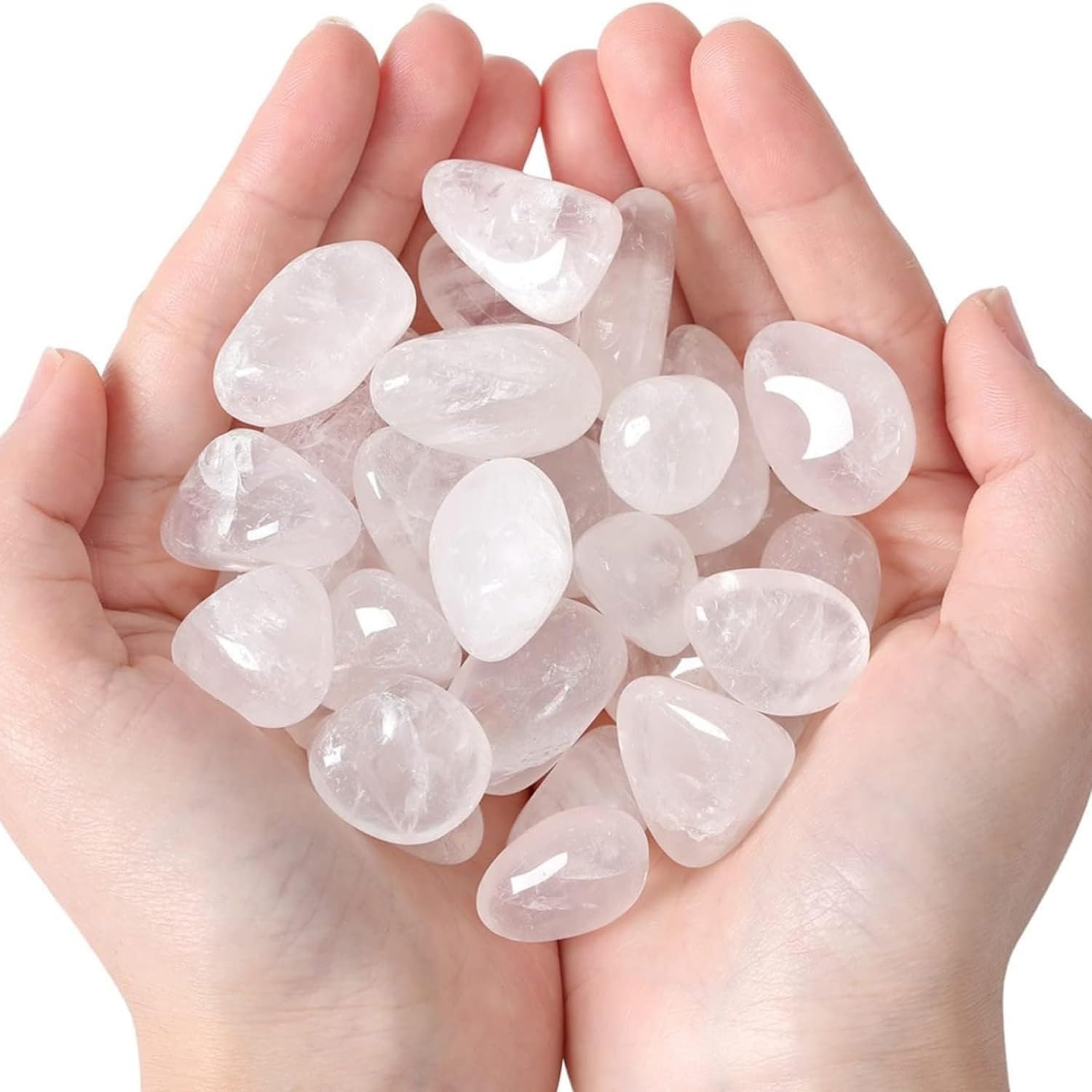 Piedras de cuarzo blanco naturales – energía de pureza y claridad.