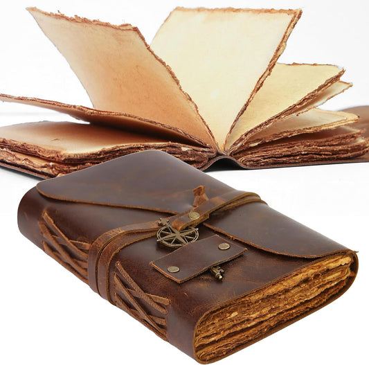 Diario de cuero Vintage