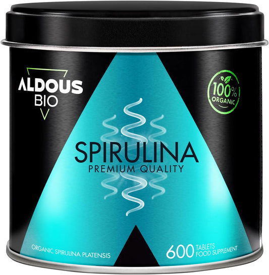 Descubre la Espirulina Aldous Bio Premium: 600 tabletas 100% orgánicas, ricas en proteínas, clorofila y antioxidantes. Aumenta tu energía, fortalece tu sistema inmune y conecta con lo esencial.