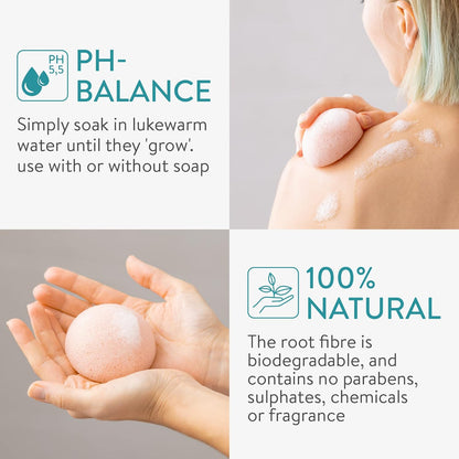 Esponjas Desmaquillantes Naturales | Set de 8 Esponjas Ecológicas para Rostro y Cuello