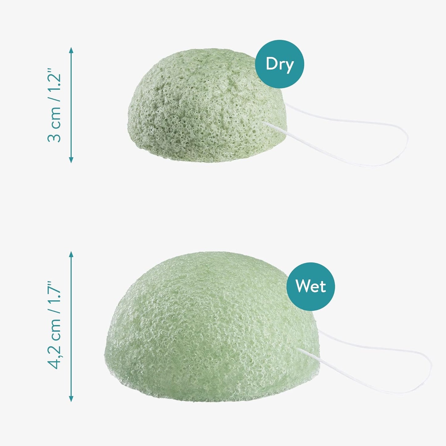 Esponjas Desmaquillantes Naturales | Set de 8 Esponjas Ecológicas para Rostro y Cuello
