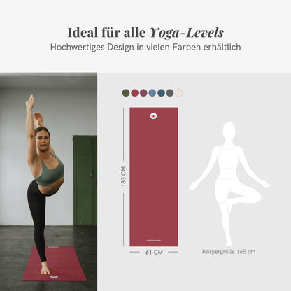 Esterilla de yoga ecológica antideslizante XL | Colchoneta Mudra Studio para yoga y pilates