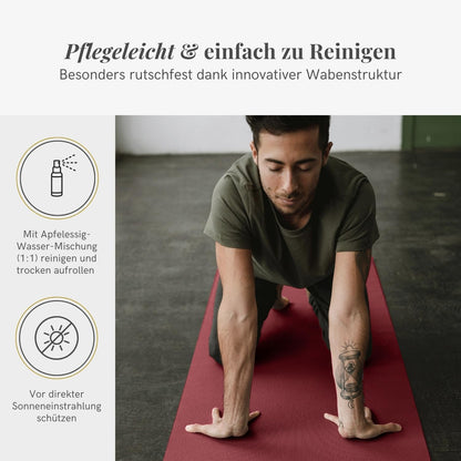 Esterilla de yoga ecológica antideslizante XL | Colchoneta Mudra Studio para yoga y pilates