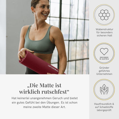 Esterilla de yoga ecológica antideslizante XL | Colchoneta Mudra Studio para yoga y pilates