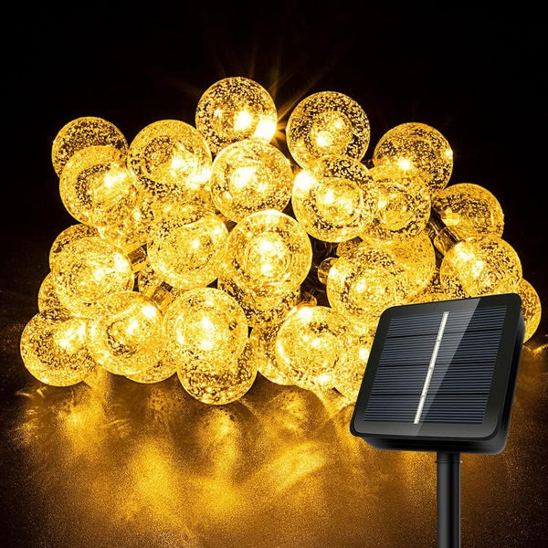 Guirnalda solar LED 40 luces | Iluminación consciente para jardín, terraza o ritual
