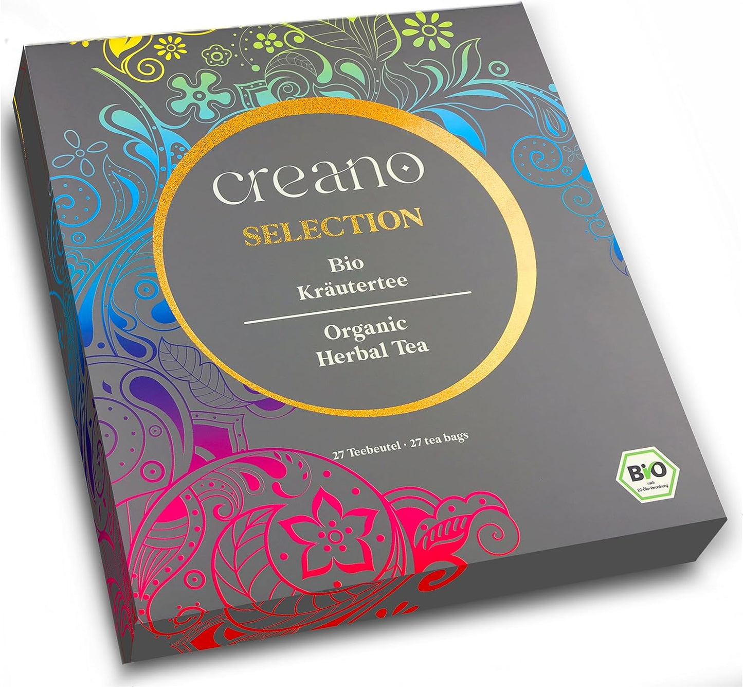Set de Infusiones Orgánicas | 27 Bolsitas de Té de Hierbas en 9 Variedades | Té Natural y Ecológico