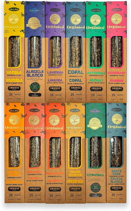 Incienso Natural Artesanal | Con Resinas y Maderas Sagradas | Sin Químicos ni Perfumes