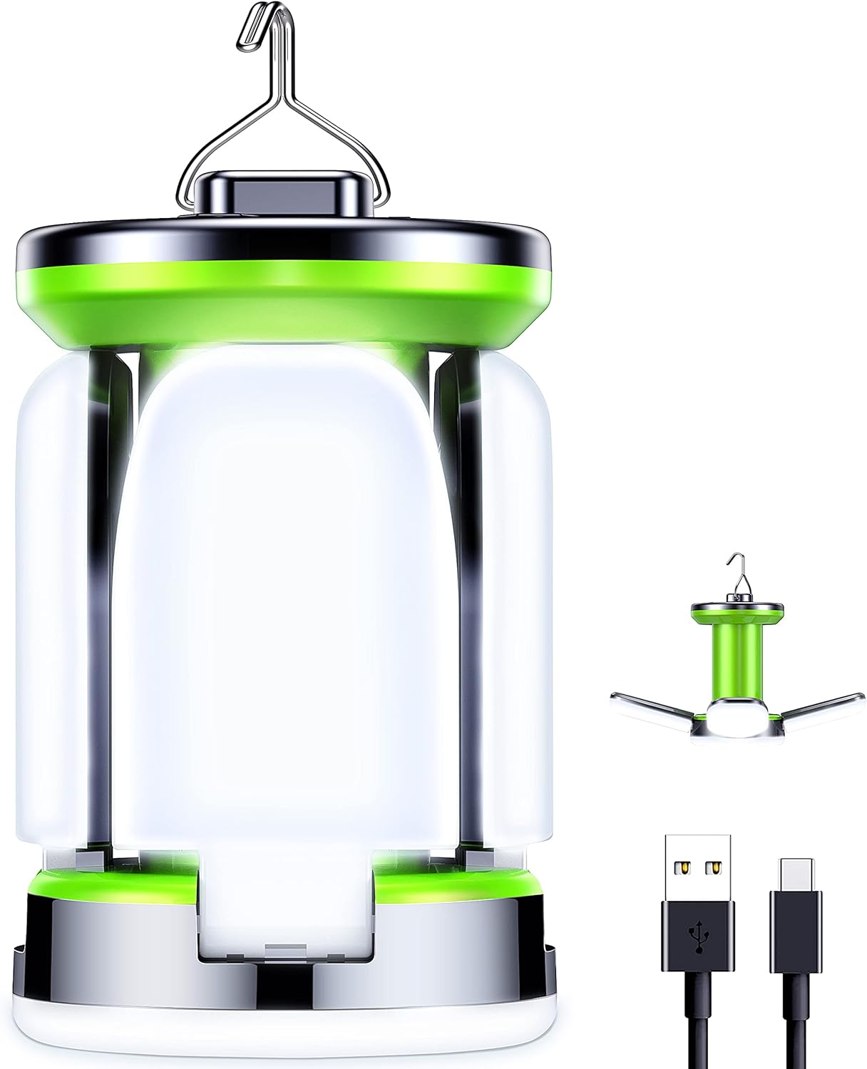 Lámpara LED camping recargable | Luz potente y versátil para exteriores