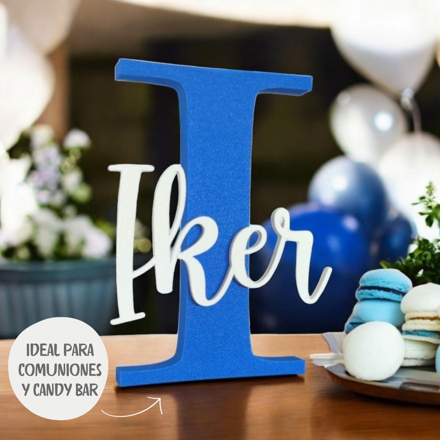 Nombre decorativa personalizada madera