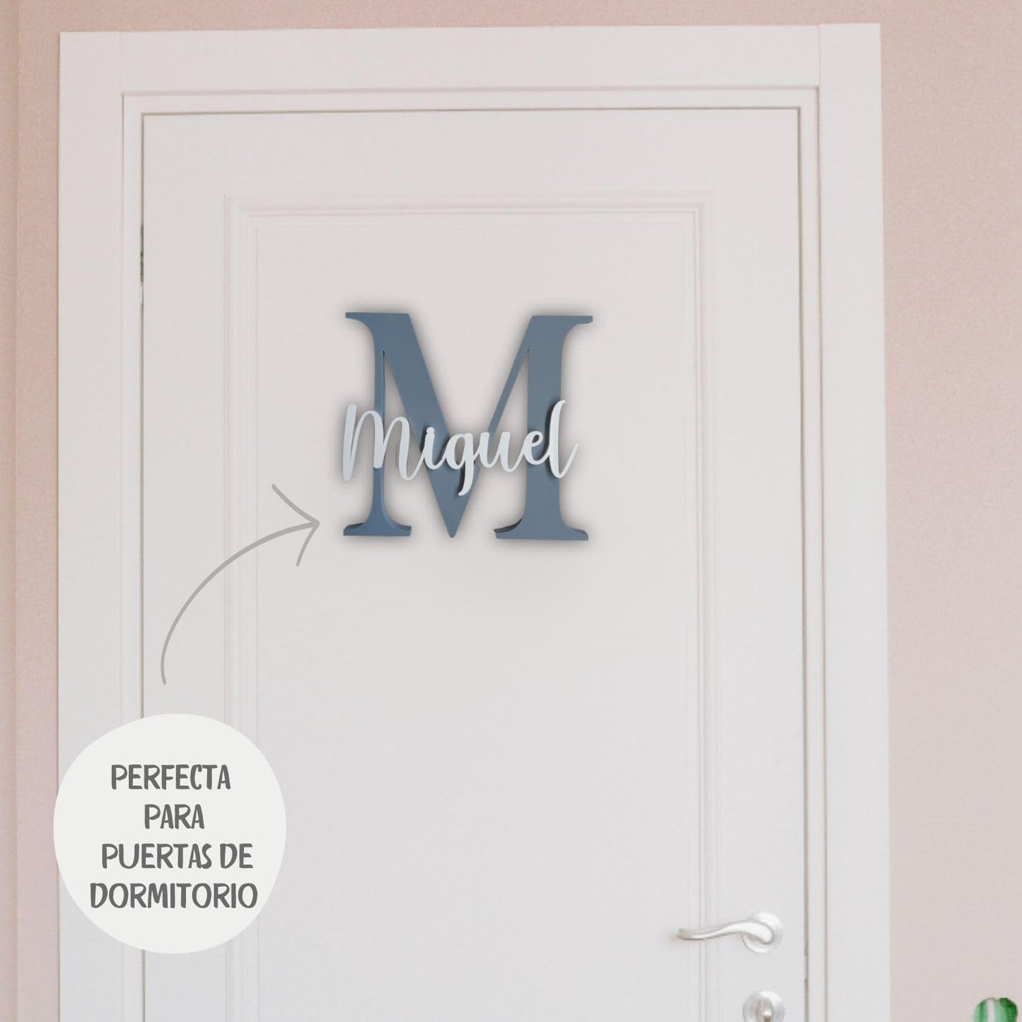 Nombre decorativa personalizada madera