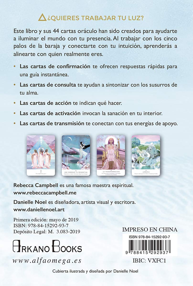 Oráculo Trabaja Tu Luz | Libro y Cartas de Sabiduría Intuitiva para Conectar con tu Alma