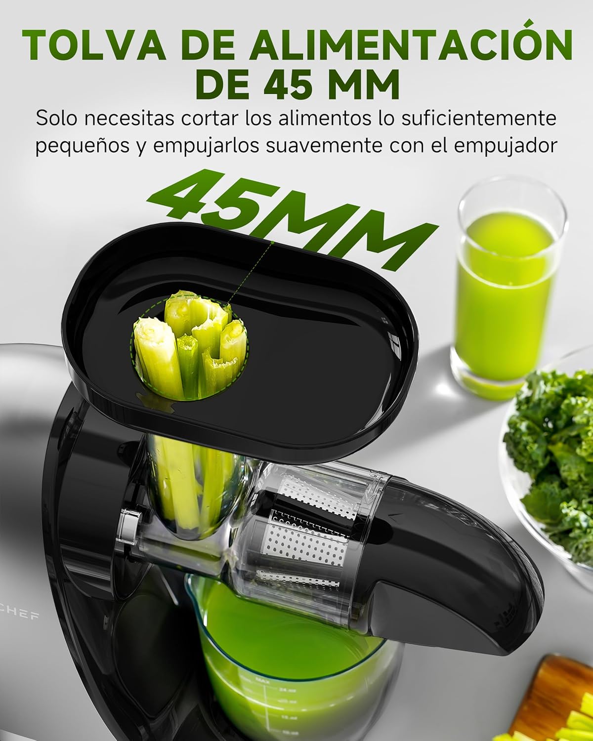 Licuadora Extractora de Jugos | Para Frutas, Verduras, Frutas