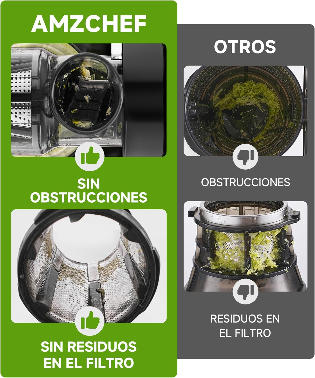 Licuadora Extractora de Jugos | Para Frutas, Verduras, Frutas