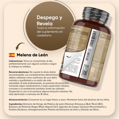 Melena de León | Suplemento Natural para la Memoria, Energía Mental y Bienestar