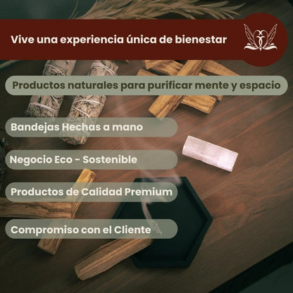 Salvia Blanca y Palo Santo – Kit de Limpieza Energética para Meditación y Purificación Espiritual