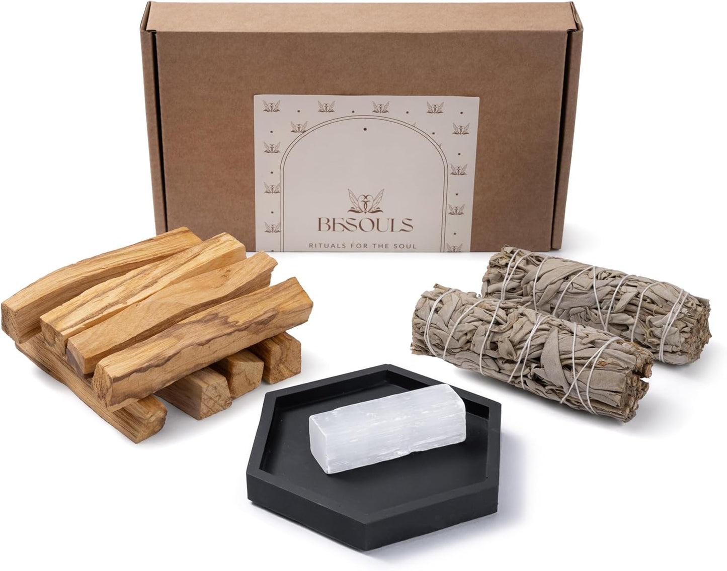 Salvia Blanca y Palo Santo – Kit de Limpieza Energética para Meditación y Purificación Espiritual