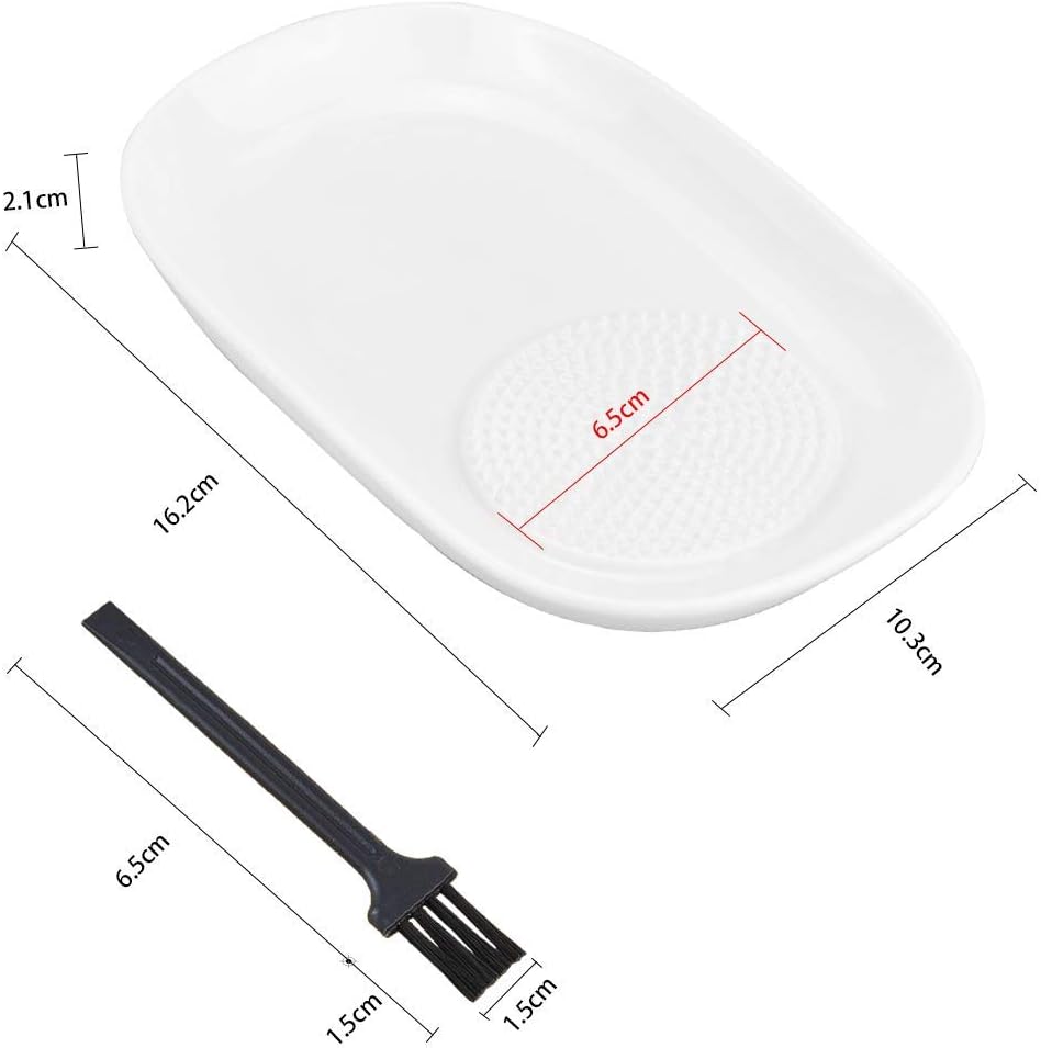 Rallador de cerámica esmaltada con cepillo – ideal para jengibre, ajo y limón. Conserva nutrientes y aceites esenciales.

