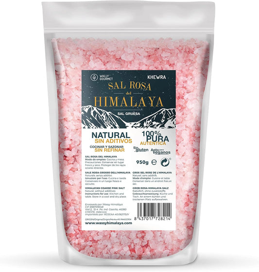 Sal rosa del Himalaya gruesa sin refinar | Mineral original puro