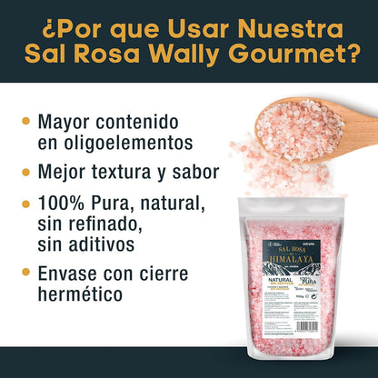 Sal rosa del Himalaya gruesa sin refinar | Mineral original puro