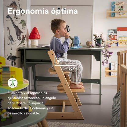 Silla Tripp Trapp Evolutiva | De Recién Nacido a Adulto | Ergonómica, Ajustable y Atemporal