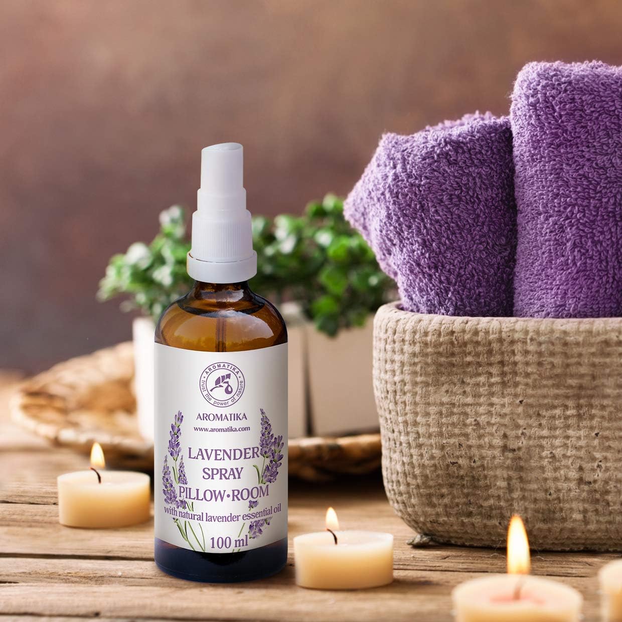 Aceite Esencial de Lavanda 100 ml | Spray Natural para Relajación, Sueño y Yoga