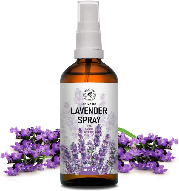 Aceite Esencial de Lavanda 100 ml | Spray Natural para Relajación, Sueño y Yoga