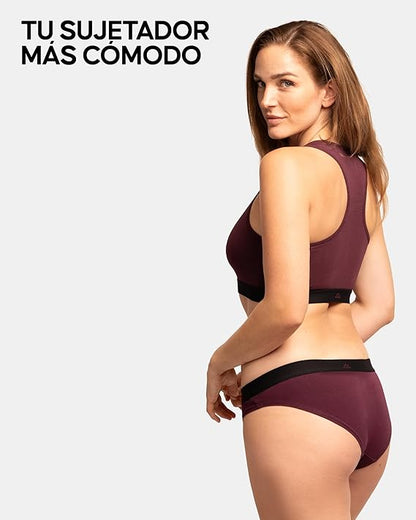Sujetador espalda nadadora algodón orgánico | Comodidad y suavidad natural