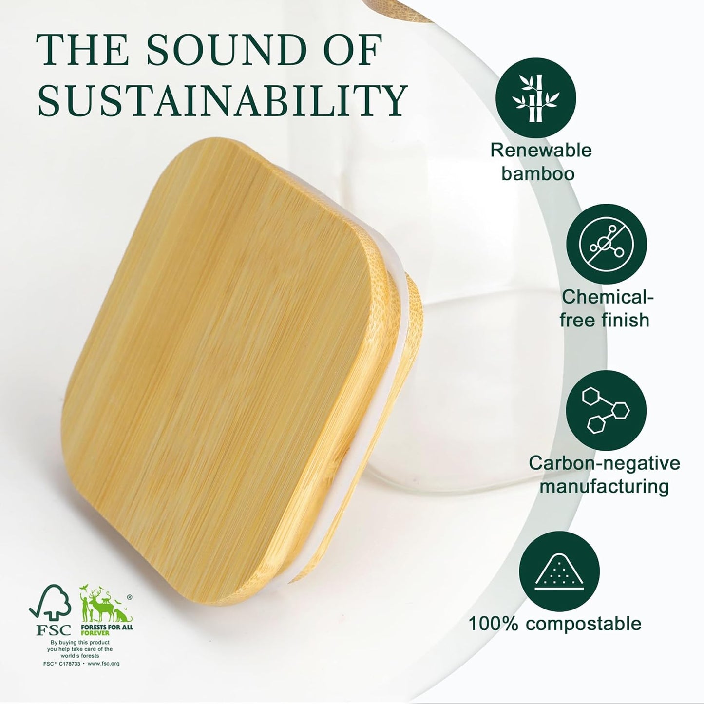 Set de Tarros de Cristal con Tapa de Bambú | 12 Unidades | 1000 ml y 600 ml | Almacenaje Natural y Ecológico