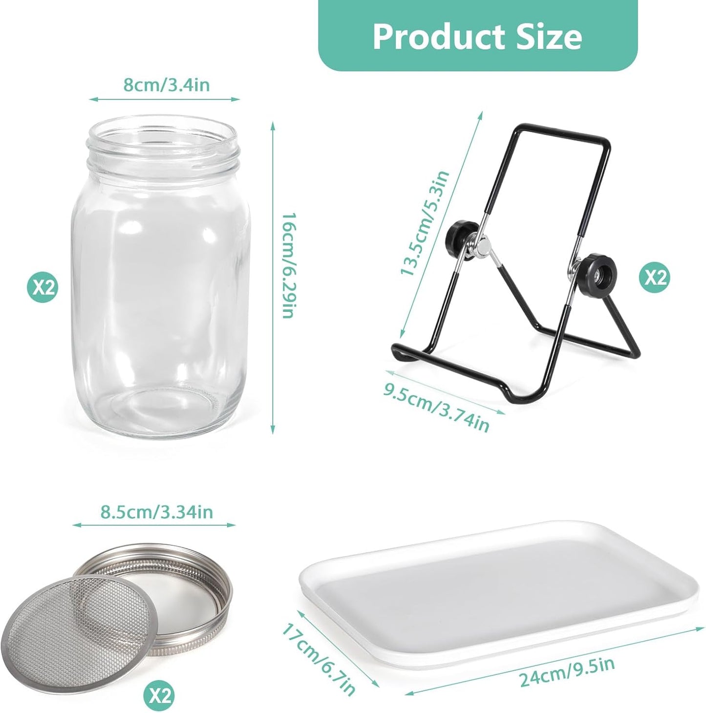 Kit de germinación semillas con tarros de vidrio | Crea vida en tu cocina